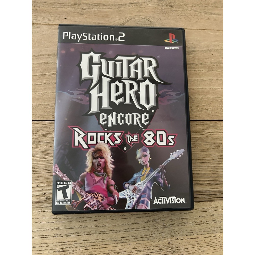 Guitar Hero Encore Rocks the 80's (Sony PlayStation 2 PS2, 2007)